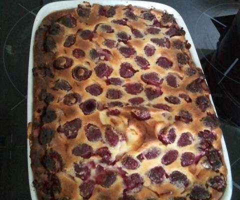 Clafoutis à la framboise