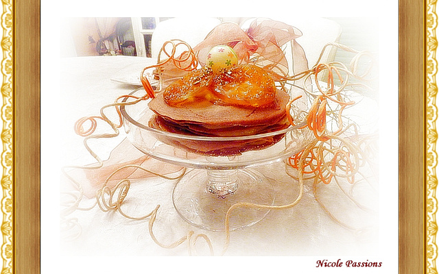 Crêpes aux agrumes gâteau