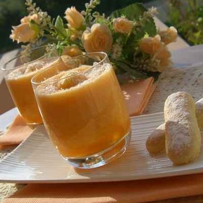 Verrine de melon à la noix de coco