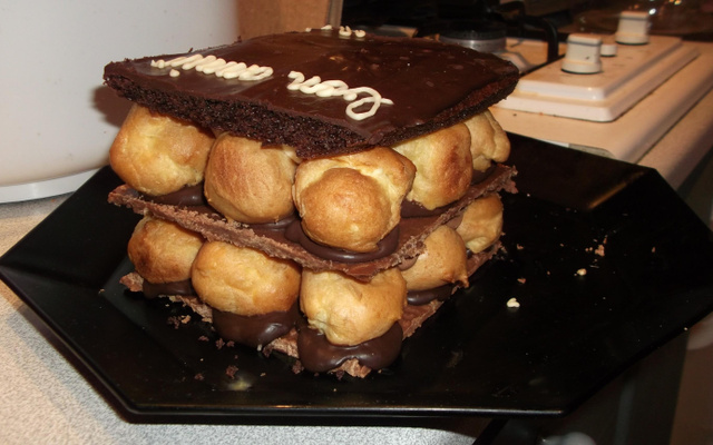 Mille feuilles aux trois chocolats, trop choux