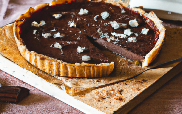 Tarte au chocolat croquant