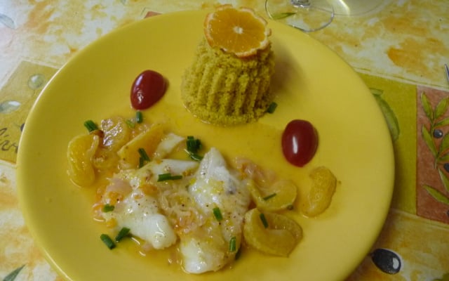 Filet de poisson au beurre de clémentines