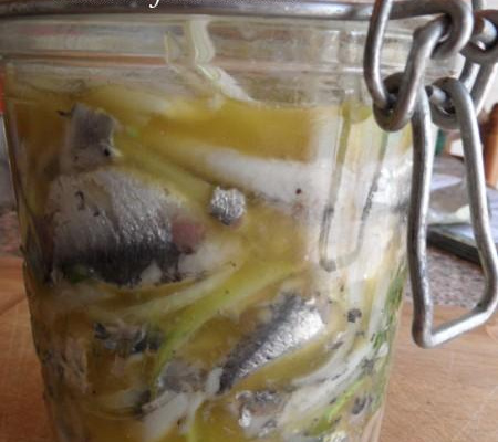 Anchois marinés maison