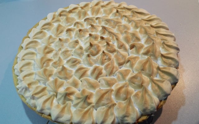 Tarte au citron meringuée à partager