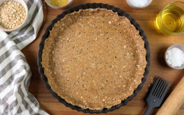 La pâte à tarte de Laurence Salomon aux flocons d'avoine et à l'huile d'olive