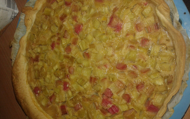 Tarte à la rhubarbe classique