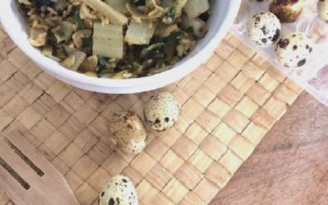 Côtes de bette au riz