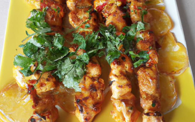 Brochettes de poulet aux épices du soleil