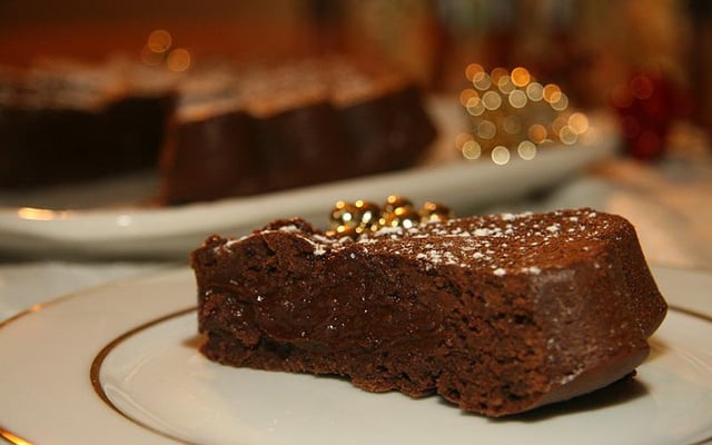 Fondant chocolat, crème de marron