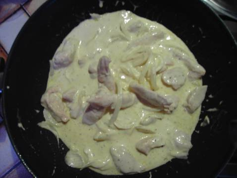 Escalope de dinde à la crème et champignons