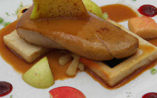 Foie de gras de canard aux pommes
