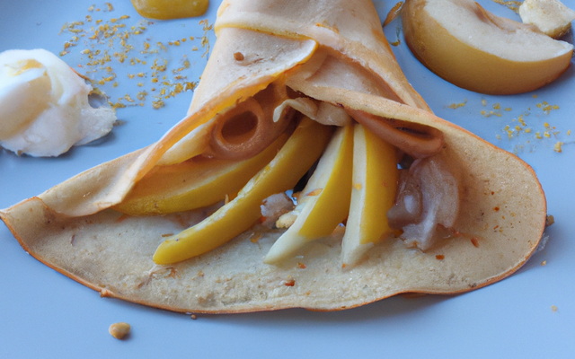 Crêpe poire melba