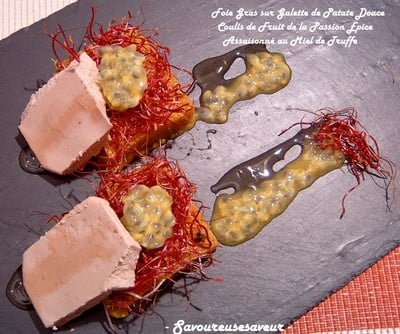 Foie Gras sur Galette de Patate Douce