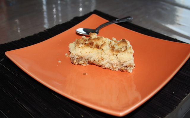 Délice de crumble pomme et noisettes