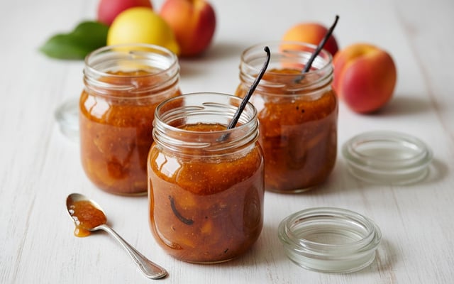 Confiture de brugnons à la vanille