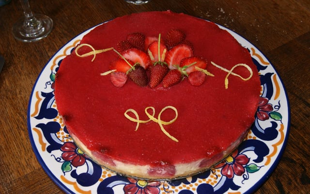 Cheesecake fraise citron