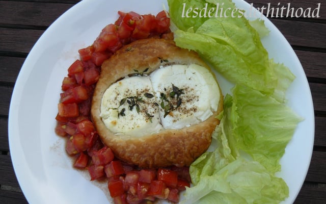 Tartelette au fromage de chèvre et ses tomates au balsamique