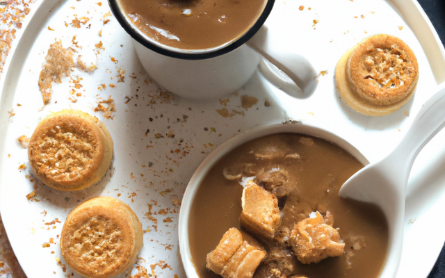 Semoule au lait aux biscuits choco-caramel