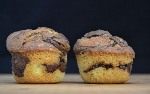 Muffins marbrés au Nutella