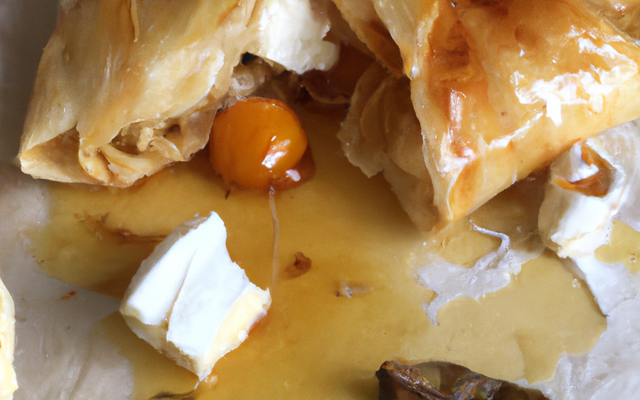 Feuilleté au chèvre et miel