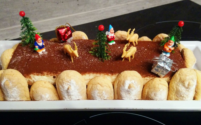 Bûche de Noël façon Tiramisu