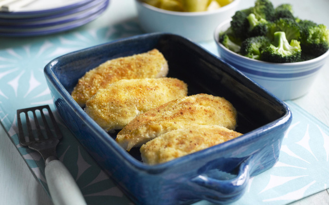 Poulet en croûte de parmesan