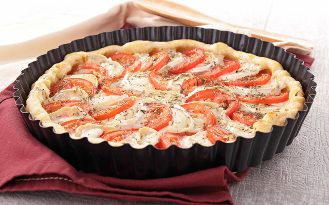 Quiche aux tomates et chèvre