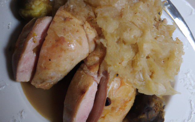 Chapon à la choucroute