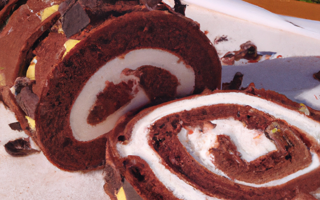 Gâteau roulé forêt noire