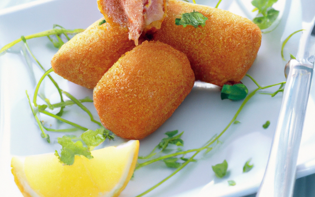 Croquettes de saumon assaisonnées de citron et d'aneth