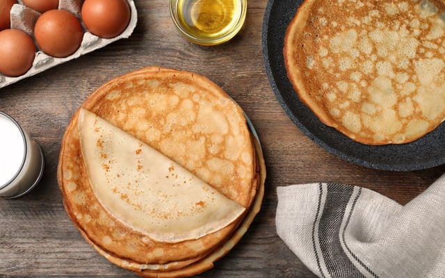 Crêpes sans beurre