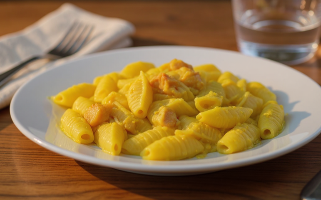 Pâtes au curry facile