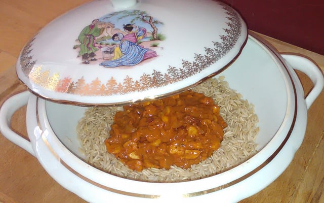 Sauté de dinde aux crevettes façon tikka massala