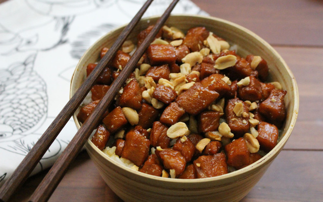 Porc sucré-salé au caramel en  20 minutes