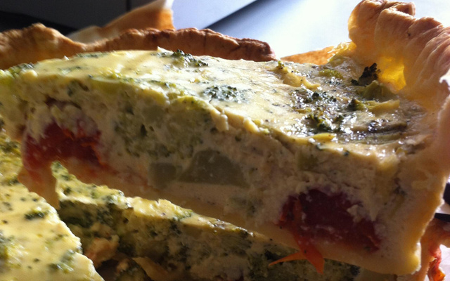 Tarte brocoli tomates cerises