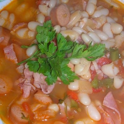 Haricots Blancs avec Jambon fumé