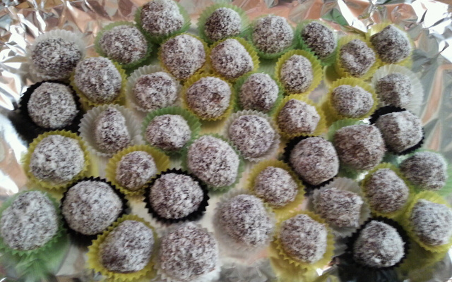 Truffes au chocolat noix de coco