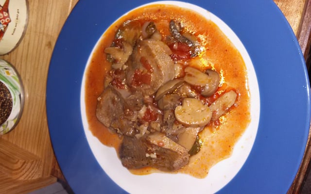 Langue de bœuf en sauce