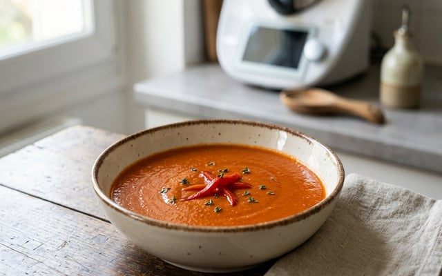 Velouté de poivrons au thermomix