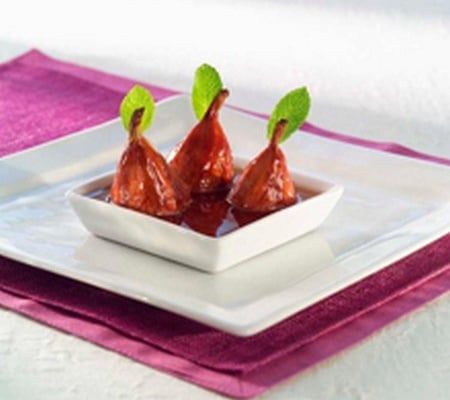 Soupe de figues au suc de chicorée