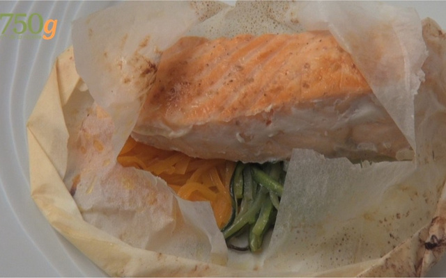 Papillote de saumon toute simple