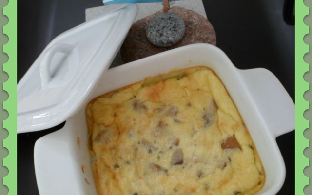 Cocottes roquefort-jambon et champignons