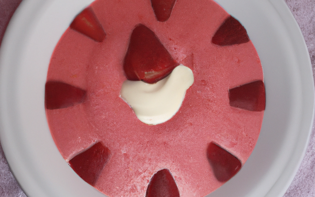Soupe chantilly de fraise affriolante