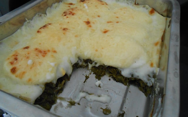 Gratin d'épinard à la florentine