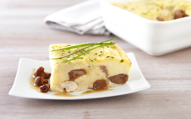 Clafoutis aux marrons et poulet