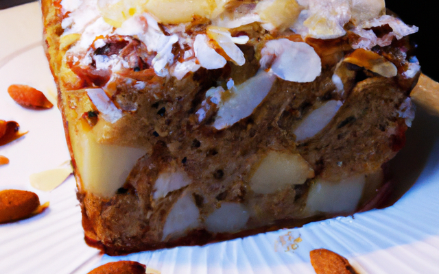 Gâteau aux pommes et amandes