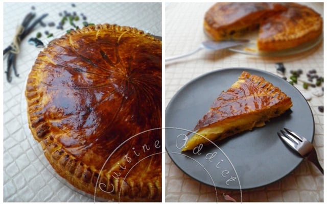 Galette des rois pistache et chocolat