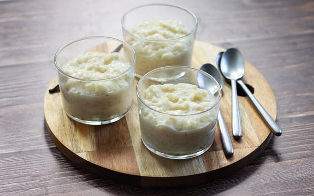 Riz au lait crémeux à la vanille