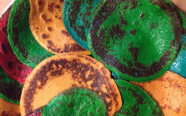 Crêpes colorées