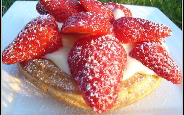 Tartelette aux fraises façon saint honoré